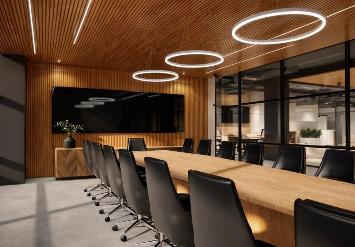 Bespoke boardroom at the Denver headquarters
